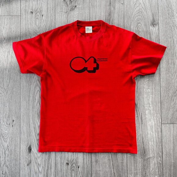 Fourstar Clothing Crewneck T-Shirt Men’s Size Large Red Vintage Skateboards Y2k - Picture 1 of 10